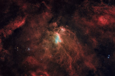 Astrofotografía de IC4628 -  - Nebulosa Lambda Centauri en campo amplio en la categoría IC4628